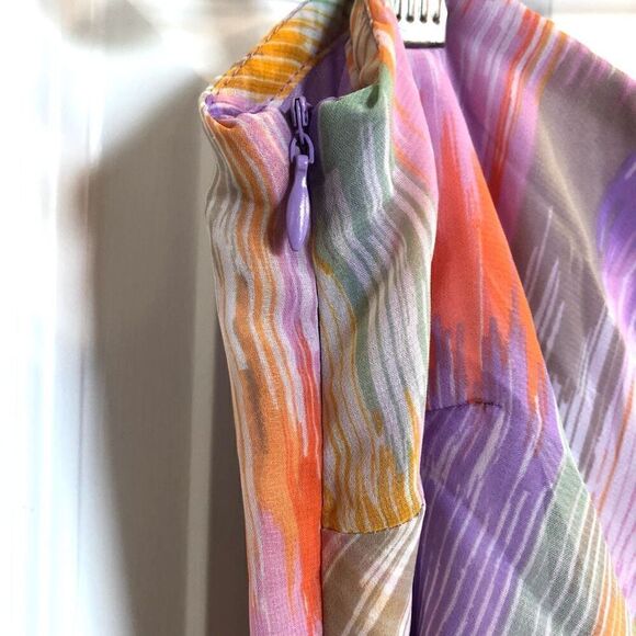 AQUA - NWT - 🎉3 X HP🎉 L Sz Small One-Shoulder Spring Print Midi Dress. ADORBS! - Picture 9 of 16